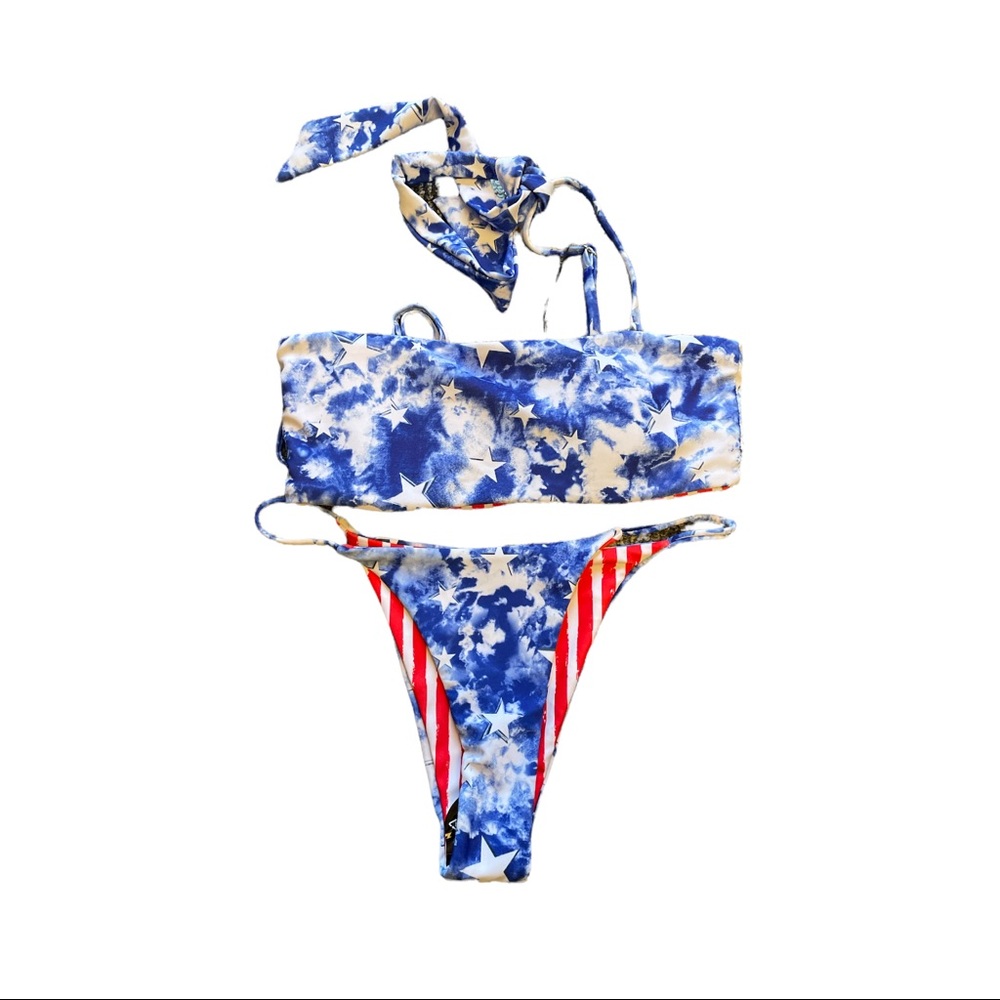 Women’s Zaful Patriotic Bikini Set Size Small NWT